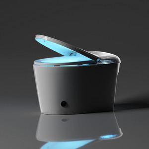 โถสุขภัณฑ์อัจฉริยะดีไซน์ใหม่ทันสมัยสำหรับโรงแรม แบบติดตั้งบนพื้น พร้อมที่นั่งอุ่น ฝารองนั่งอัตโนมัติ ระบบชำระล้างด้วยไฟฟ้า โถเซรามิกอัจฉริยะ - Product Image 2