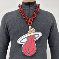 Collier pour fan de football universitaire personnalisé en ABS/EVA 3D, durable, léger, flexible, portable, cadeau sportif pour les fêtes et les jours de match