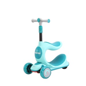 สกู๊ตเตอร์ 3 in 1 ของเล่นเด็กขี่ได้ พร้อมไฟ สำหรับเด็กอายุ 2-8 ปี เด็กชาย เด็กหญิง ใช้ได้ทั้งในบ้านและนอกบ้าน สีส้ม - Product Image 3