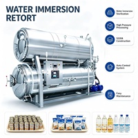 Autoclave de stérilisation par immersion dans l'eau industrielle pour la transformation des aliments en sachet