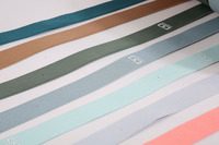 Cinta Elástica Multicolor Ecológica de Poliéster y Nailon, Cinta de Alta Elasticidad para Equipaje, Yoga y Polos