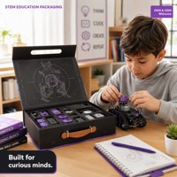 Caja Personalizada para Kit STEM de Robótica y Codificación, Caja de Regalo Educativa Rígida con Inserto de Espuma Personalizado, Logotipo Personalizado OEM ODM con Asa