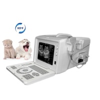 Scanner vétérinaire portable numérique complet en noir et blanc avec écran LED de 10 pouces et 128 Go de stockage
