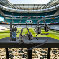 Casque de course automobile OMFox KTC300SC D avec suppression active du bruit (ANC), microphone et connexion en cascade pour deux casques