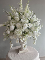 FB-WH46 Décorations de table artificielles pour événements, centres de table de mariage, marqueurs d'îlots de fête, fleurs décoratives pour arrière-plans photographiques