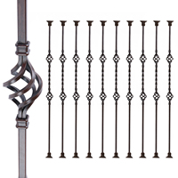 Modèle LIQIANG 005, garde-corps de balcon en fer forgé moderne, résistant à la rouille, design semi-circulaire, tailles personnalisables, garantie 1 an