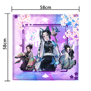 Toallas deportivas absorbentes con estampado completo de anime Demon Slayer Kochou <span class=keywords><strong>Shinobu</strong></span> y Lzosuke, toallas decorativas de dibujos animados tipo turbante, venta al por mayor 2026 - Product Image 5
