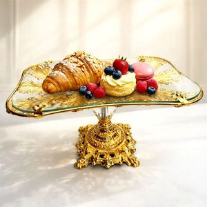 Plateau à fruits personnalisé - Cadeau promotionnel élégant plaqué pour mariages, décoration intérieure, Noël et Pâques, utilisation multifonctionnelle - Product Image 3