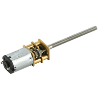 Micro-moteur DC 12 volts 110 tr/min, moteur à engrenages DC avec arbre long à filetage et encodeur