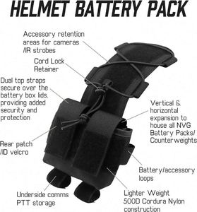 Muestra Gratuita: Bolsa para Batería de Casco, Estuche para Batería de Casco, Bolsa de Contrapeso, Bolsa de Equilibrio con Gancho y Bucle para Caza - Product Image 3