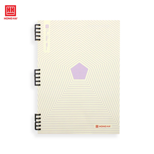 Cuaderno Espiral con Cubierta de Plástico Básico Modelo 3009 de Hong Ha, con Cubierta de PP, Protección Esmerilada, Anillas Segmentadas, Diseño Juvenil - Product Image 2