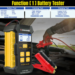 디지털 KONNWEI KW510 12V/5A 납산 AGM EFB 젤 배터리 충전기 + 자동차 배터리 테스터 - Product Image 2