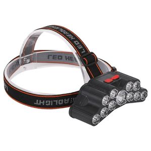ไฟหน้าแบบพกพา 11 LED ไฟหน้าแบบพกพา ไฟหน้าแบบชาร์จไฟได้ USB ไฟหน้าแบบชาร์จไฟได้แบตเตอรี่ในตัวไฟฉายตกปลาโคมไฟกลางแจ้ง - Product Image 4