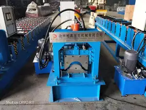 Metal ridge cap roof tile cold roll making forming machine ridge tile making machinery