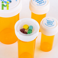 Flacon à capsules en plastique Offres Spéciales Flacons de pharmacie violet ambre bleu vert Flacons réversibles