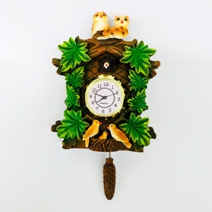 High Quality Nordic Style Resin Hand Painted Cuckoo <strong>Clock</strong> <strong>for</strong> Home Resin Fridge <strong>Clock</strong> <strong>Wall</strong> Customized 3d Animal Cuckoo <strong>Clock</strong> - Product Image 6