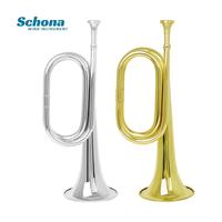 High Quality Lacquer Gold Finish Brass Bugle Call Charge Trumpet FH-74/74N Schona/OEM/ODM Brand China