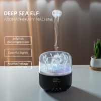 Diffuseur d'arômes ultrasonique, humidificateur électrique avec 7 lumières LED colorées, diffuseur d'huiles essentielles rechargeable pour la maison