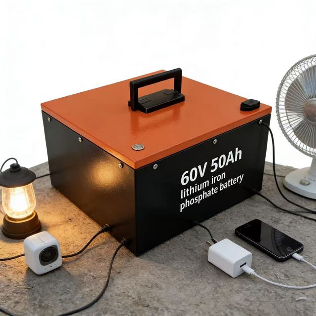 Customizable Deep Cycle Durable Lithium Iron Phosphate Battery 60V/72V 50Ah Rechargeable LiFePO4 Battery with BMS