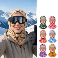 Masque de ski amusant avec imprimé grand-mère, cache-visage d'hiver, masque chaud intégral doublé polaire pour temps froid, cagoule à impression numérique