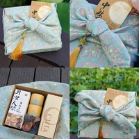 MM Brocade Furoshiki – Emballage cadeau réutilisable en tissu pour gâteaux de lune, pâtisseries, boîtes cadeaux d'anniversaire, fêtes et événements festifs – Vente en gros usine