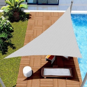 Voile d'ombrage triangulaire 6x6x6m HDPE imperméable et anti-UV pour jardin, piscine, voiture - Product Image 5