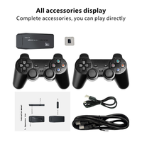 M8 4K HD TV Game Stick 20000 Game Kontroler Nirkabel 2.4G Double Stick Konsol Video Game untuk PS1 Konsol Video Game Modern