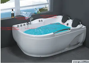 New Luxury ABS 2 Person Whirlpool Massage Jetted Spa Fiberglass Hot Bath Tubs BathtubsためDubai
