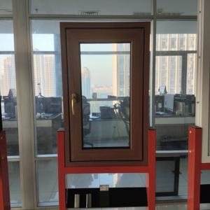 Fenêtre moderne en PVC à battant et à ouverture verticale, design de châssis affleurant, fenêtre à battant en PVC avec renfort en acier pour appartement - Product Image 1