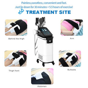 Appareil de stimulation musculaire électromagnétique puissant EMS pour le remodelage corporel, équipement de salon pour le remodelage des abdominaux et des fesses, prise US - Product Image 3