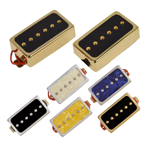 <span class=keywords><strong>Prix</strong></span> usine Lot <span class=keywords><strong>de</strong></span> 2 micros <span class=keywords><strong>de</strong></span> <span class=keywords><strong>guitare</strong></span> électrique Lp en céramique pour cou et pont avec couvercle en laiton chromé - Product Image 5