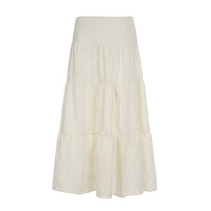 Elegante Falda Maxi Tejida para Mujer - Falda de Playa Fluida con Cintura Natural y Dobladillo Dividido, con Tela Ecológica - Product Image 6