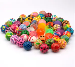 High quality Mixed 45mm Bouncy Balls Rubber Balls for Kids Super Ball Vending Machine Toys