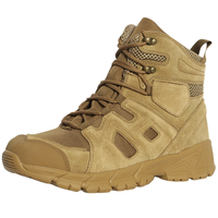 Bottes tactiques ultra-légères pour hommes et femmes Chaussures de randonnée antidérapantes en laine et cuir durables pour l'extérieur