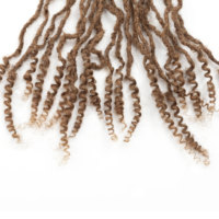 Anna Factory Inter Curly Locs 30 #   Extensions de dreadlocks faites à la main de 10 pouces (0,2 cm) - Fournisseur en gros