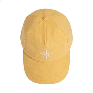 Gorra de Béisbol de Lona Amarilla con Bordado de Estrella Polar, Ajustable y Ligera, para Deportes al Aire Libre - Product Image 3