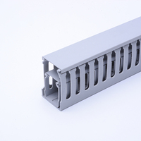 Gaine de câbles en PVC à fentes FSCAT industrielle 100x50 50x50 ignifuge sans halogène facile à installer