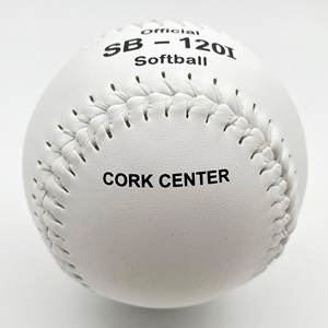 Palla da Softball <span class=keywords><strong>Tamanaco</strong></span> SB-120I in Pelle PVC Bianca da 12 Pollici, COR.50, 420 LBS PK, Centro in Sughero - Product Image 5