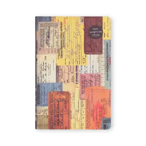 Commercio all'ingrosso A5 Stile Vintage Colore della Pagina di Carta Kraft Nostalgico Illustrazioni Intagliato Tempo Diario Notebook