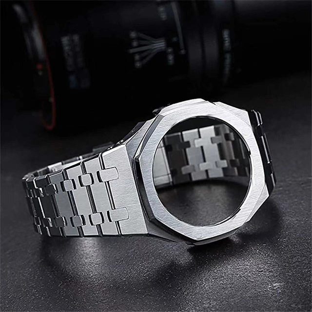 Men Luxury Watches Bracelet for Casio Watch GA2100 Stainless Steel Wristband Metal Strap Chain Smart Watch Bands for Casio
