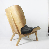 Chaises de salon rembourrées en bois courbé meubles fauteuil maison utilisé moderne confortable chaise longue à dossier haut chaise mammouth norr11