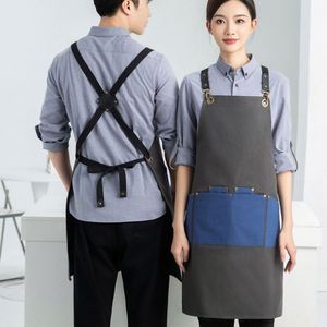 Drawing Kitchen Makeup Artist Coloring Chef Custom Logo Low Moq Waterproof Housekeeping <b>Waxed</b> <b>Canvas</b> Garden Apron - Product Image 1