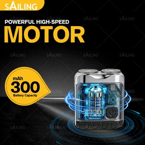 Afeitadora eléctrica portátil SR9-1003-2SAILING para hombres, carga USB-C, maquinilla de <span class=keywords><strong>afeitar</strong></span> rotativa dual, máquina de <span class=keywords><strong>afeitar</strong></span> inalámbrica compacta de viaje. - Product Image 2