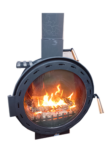 Cheminée suspendue moderne moderne décorative flottante d'intérieur avec un vrai feu Installation facile à insérer Conception à <span class=keywords><strong>bois</strong></span> - Product Image 4