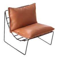 Miniatur 1:6 Sofa Besi Tempa Kursi Tunggal Mini, Kursi Belakang, Model Mini Furnitur DIY Rumah Boneka Bjd Gaya Industri