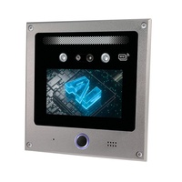 Asansörler için QR Kodlu Biyometrik RFID Erişim Kontrol Sistemi Gece Görüşü Sıfırlama 5 İnç IPS Dokunmatik Ekran