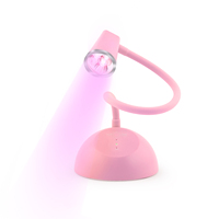 Lampe à ongles rechargeable de bureau, mini-séchoir 18W, lampe UV LED pour manucure, gel de construction pour extensions d'ongles