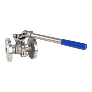 GB 304 Stainless Steel Manual Reset Handle Fixed Flange Ball Valve Low/High Platform American Standard Flange for Water Media - Product Image 2