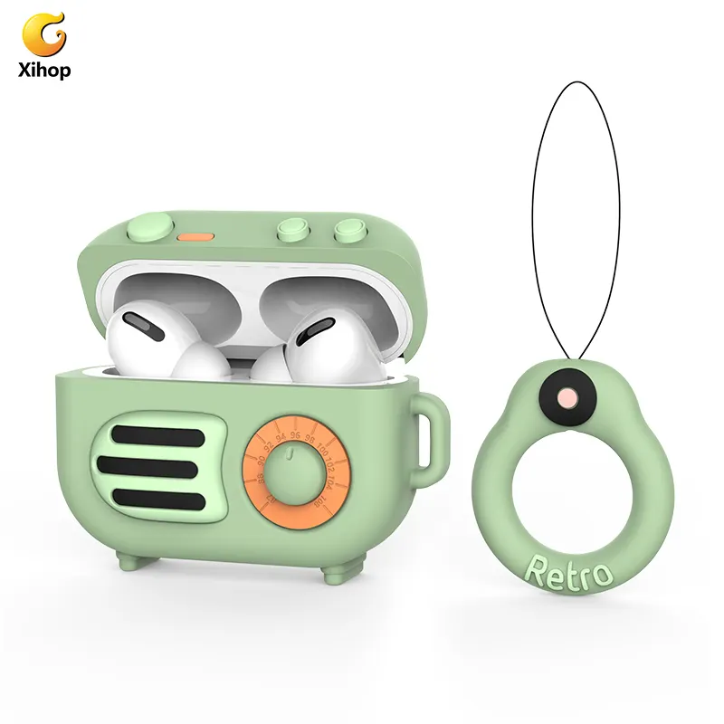 Xihop Custom Cartoon Radio Niedliche Sublimation Designer Kopfhörer abdeckung 3D Silikon Kopfhörer hülle für iPhone Air Pod Airpods Pro