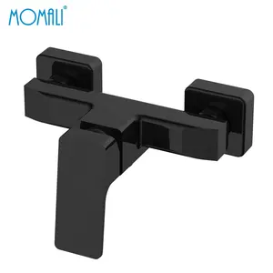 Momali 2023 hot sale bathroom sanitary square brief modern heavy brass EU standard in wall hung bath matte black shower faucet